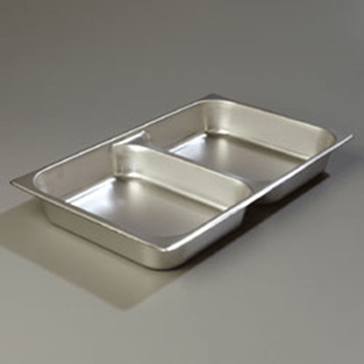 Carlisle DuraPan Full Size, 2-1/2"D Divided Food Pan