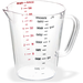 Carlisle 4314407 Clear Plastic Measuring Cup Half-Gallon