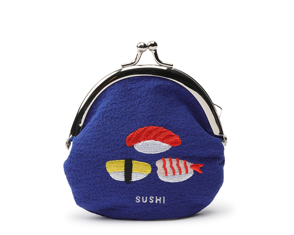 Coin Purse Sushi Blue