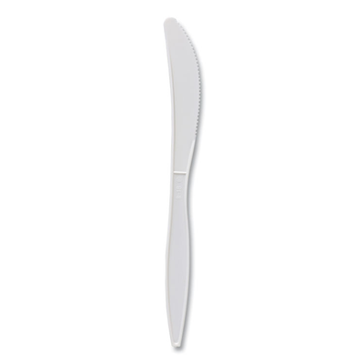 Boardwalk BWKKNIFEMWPP Mediumweight Polypropylene Cutlery, Knife