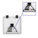 LUXOR LUXPWR-WH LuxPower Mobile AC and USB Charging Tower