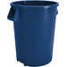 FSE 32 Gallon Round Waste Receptacle/Trash Can Blue