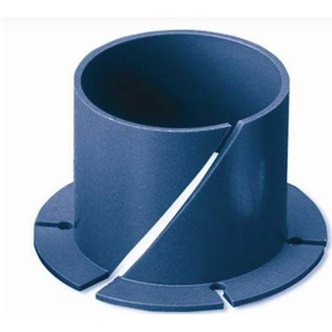 THOMSON 5L10F-642 (REF) 7.963MM X 12.7MM X 16.63MM SPLIT FLANGE BUSHING PLASTIC BLUE PER PRINT