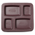 Gator 4-Compartment Insulated Tray, Brown (10/Case)