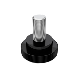 Tennant/Nobles - 4040461 - Knob, Rnd, 19.0D M6 X 12, Stud, Plstc,Ss (Replaces Tennant 1049977)