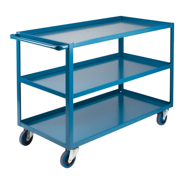 Shelf Cart - 51" x 24" x 36" - 1200 lb Capacity - Steel - 3 Shelf