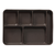 626SS Flexible Silicone 6-Compartment Tray, Brown (10/Case)