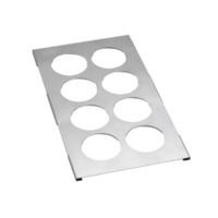 Tablecraft T8 Squeeze Bottle Template, Fits 1/3 Size Pan, 6 Hole