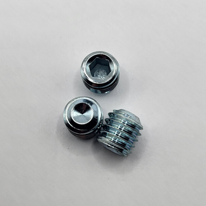 NO. 10" - 24 X 1/4" HEXAGON SOCKET SET SCREW CUP POINT F912 ZINC CLEAR