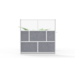 LUXOR MW-7070-FCG Modular Room Divider Wall System - 70" x 70"