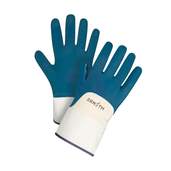 Coated Gloves - Nitrile - Palm Coated - Safety Cuff - X-Large