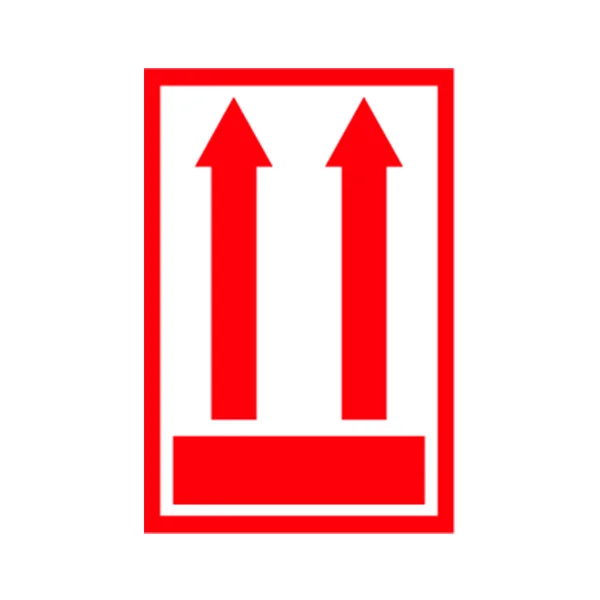 Arrows Label - 4" x 6" - Red