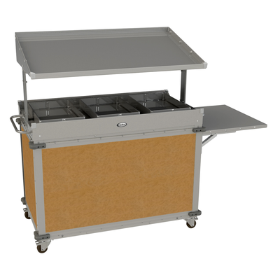 Cadco CBC-GG-B3-L1 MobileServ® Standard Grab & Go Merchandising Cart Large 1-Sided Grab & Go Shelf On Top