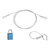Knife leash kit clear 60"