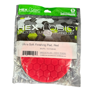 6.5 " Red Hex-Logic Ultra Light Finishing Pad