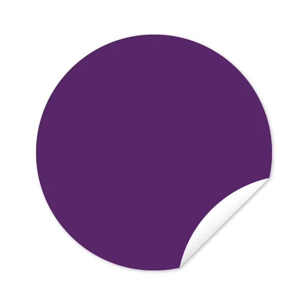 Plain Label - 13/16" Circle - Purple