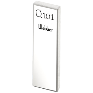 STARRETT RY .101 AA Rect. Ceramic Gage Block - .101 In., Grade AA