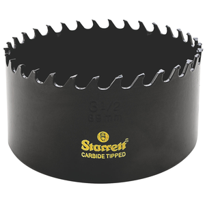 STARRETT CT312 3-1/2'' (89mm) Triple Chip Tungsten Carbide Hole Saw