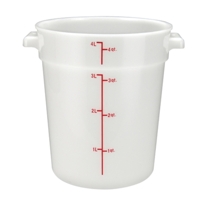 Winco PPRC-4W Food Storage Container 4 Qt.
