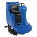Clarke Focus II Rider floor scrubber, right front view