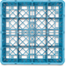 Carlisle RG16-114 16-Compartment Blue Glass Rack