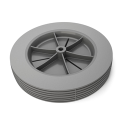 Tennant/Nobles - 4043657 - Wheel, 10.0D 1.75W, White W/ Gray Tread (Replaces Tennant 1038395)