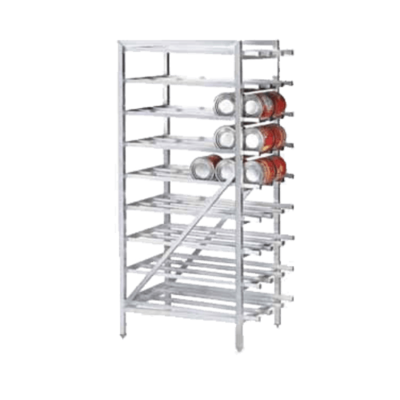 Advance Tabco CR10-162 Can Rack Stationary Design with Bullet Fe
