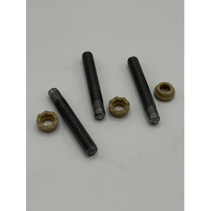 NELSON CPL SERIES W/ WELD FERRULE -REF- M8 - 1.25 X 55MM PARTIAL THREAD WELD STUD LOW CARBON STEEL PLAIN PER PRINT