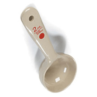 Carlisle Beige Solid 2 oz Polycarbonate Measure Miser w/Short Handle