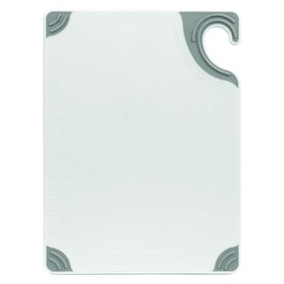 San Jamar CBG182412YL Saf-T-Grip Cutting Board