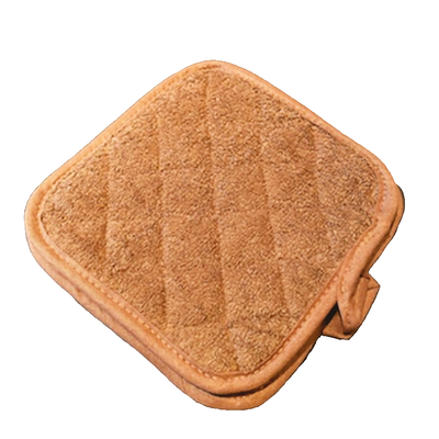 FSE 40-1207 Pot Holder, Brown, Cotton, 8" x 8" (2/Pk.)