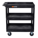 Luxor EC111HD-B TUFFY XL Three-Shelf Heavy-Duty Tub Utility Cart