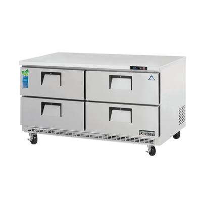 Everest ETBWR2-D4 Drawered Undercounter Worktop Refrigerator 4 Sections, 115v, NSF - 18 cu. ft.