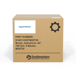 Brush, Cylindrical, 40", 100 Grit, 8 Blades, M20T20