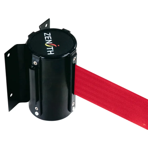 Wall Mount Barrier - 12' Red Tape