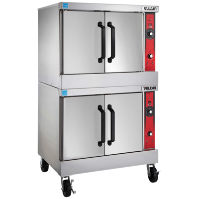 Vulcan VC44GD-SEFCAR5 Double Deck Gas Convection Oven with Solid