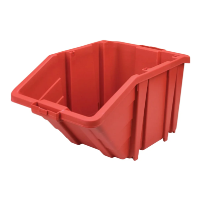 Plastic Container - Jumbo - 15-1/2" x 25" x 13" - 200 lb Capacity - Red