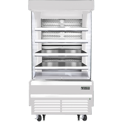 Everest EOMV-36-W-28-T Open Air Merchandiser 4 Shelves, 115v, NSF - 12.8 cu. ft.