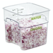 Cambro 4SFSPROCW135 CamSquare® FreshPro Food Container