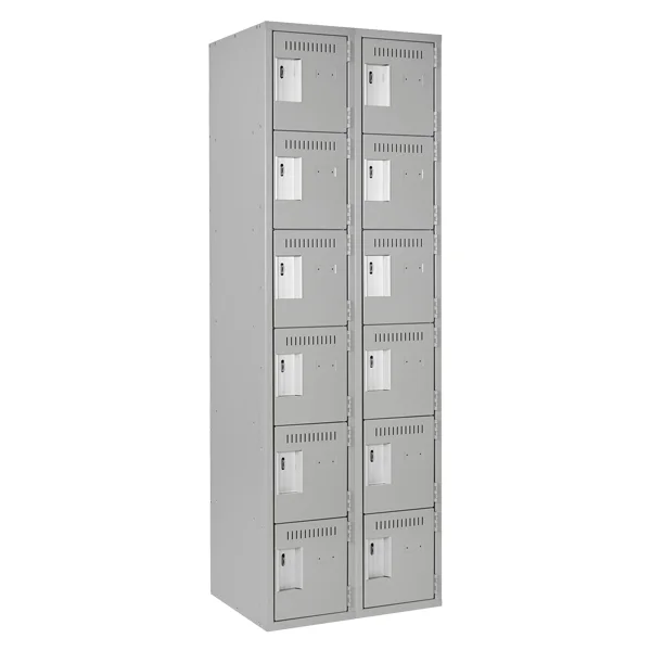 Locker - Steel - Riveted - Economy - 24" x 18" x 72" - 6 Tier - 12 Door