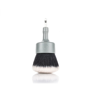 Domed Large Drill Brush (gray with black bristle)