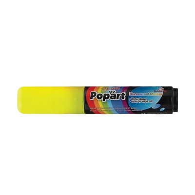 Winco MBPM-Y 15G Ink Capacity Deluxe Plus Neon Marker