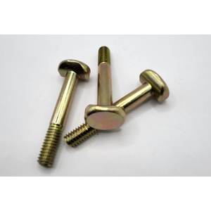 5/16" - 18 X 2" CLIPPED ROUND HEAD BOLT 1018 CD STEEL ZINC YELLOW PER PRINT