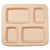 Gator 4-Compartment Insulated Tray, Tan (10/Case)