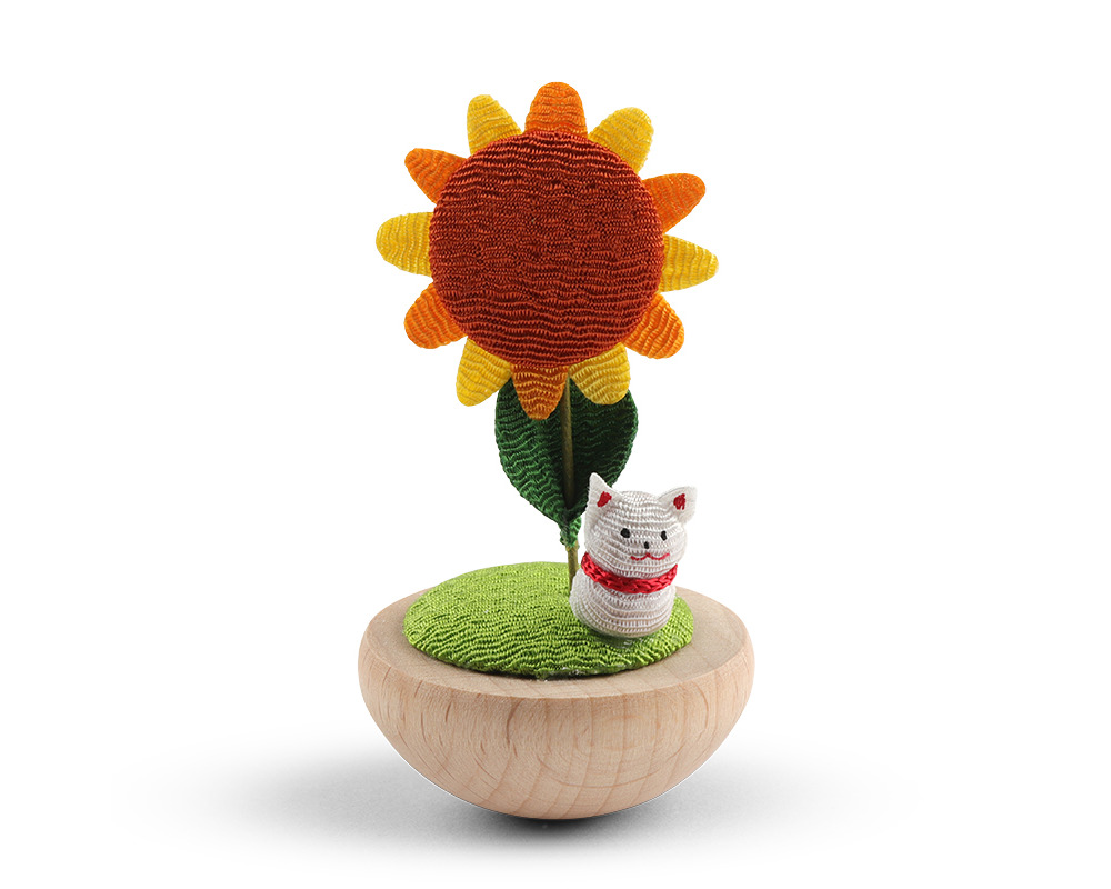 Figurine Sunflower & Cat