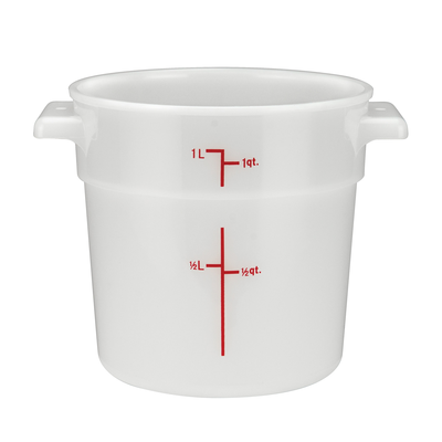 Winco PPRC-1W 1 Qt. Storage Container