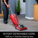 Sanitaire SC886G in use, 50-foot detachable cord