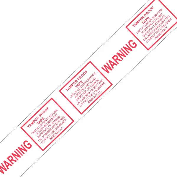 Printed Box Sealing Tape - 48 mm x 66 m - Tamper Proof - Bilingual