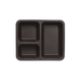 Cook's 335 Brown 3-Compartment Silicone Flex Trays