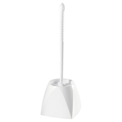 Winco BR-15SET 15" O.A.L. Brush Toilet Brush & Caddy Set